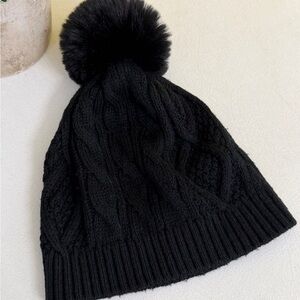 Banana Republic Black Knit Beanie
